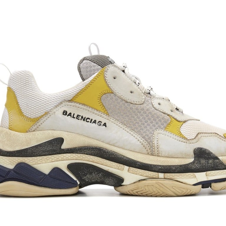 Balenciaga Triple S Sneakers Blue Yellow in 2019 Oh my